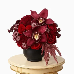 Passionate Orchid Bowl Arrangement