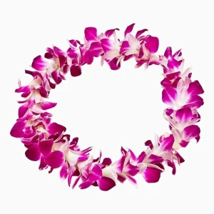 Pink Orchid Lei