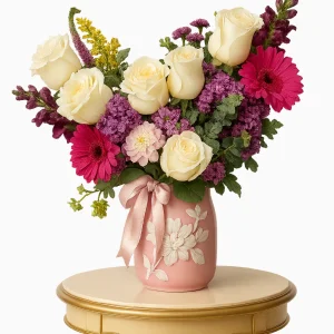 Large Rosy Charm Vase (B)