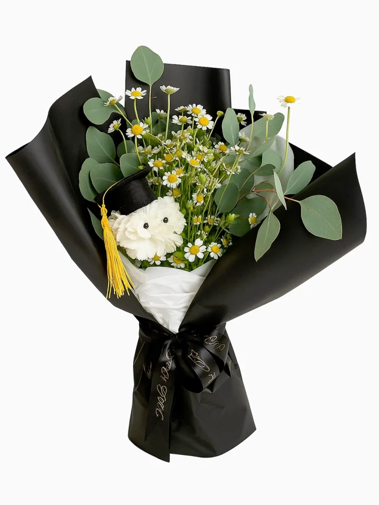 Cap & Daisy Graduation Bouquet