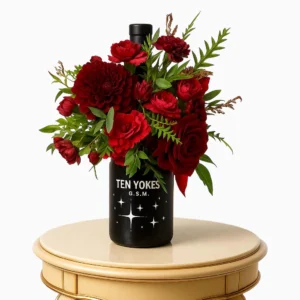 Crimson Wine Blossom Arrangement