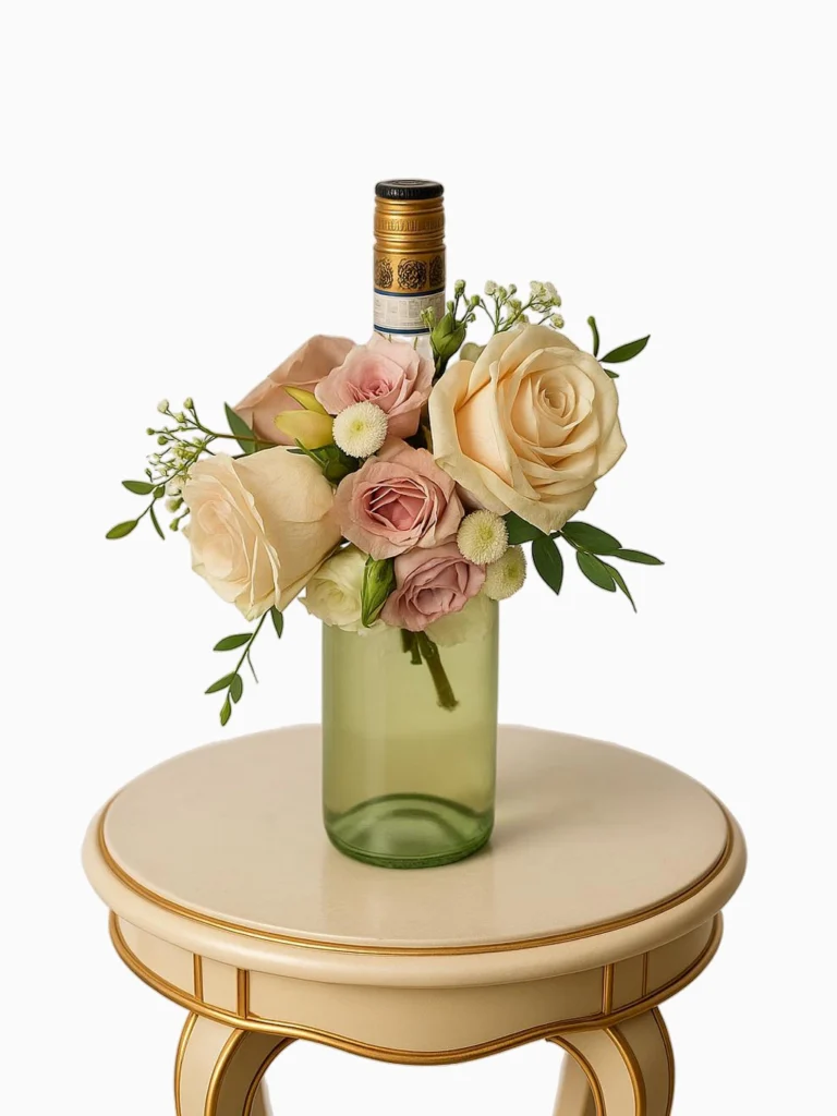 Wine Bottle Rosé Bouquet
