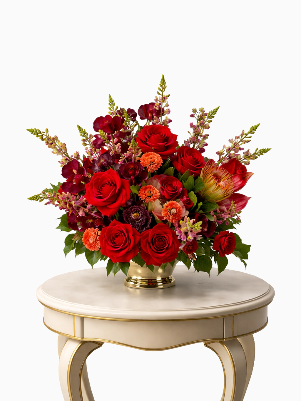 Crimson Luxe Floral Arrangement