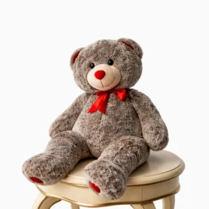 Gentle Grey Love Teddy Bear