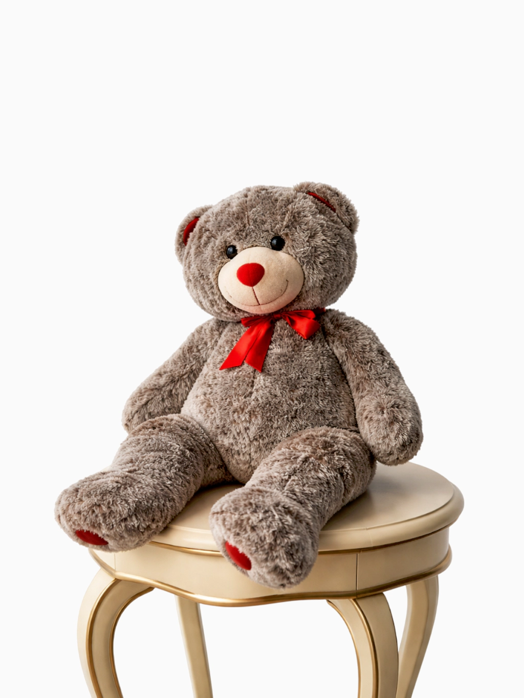 Gentle Grey Love Teddy Bear
