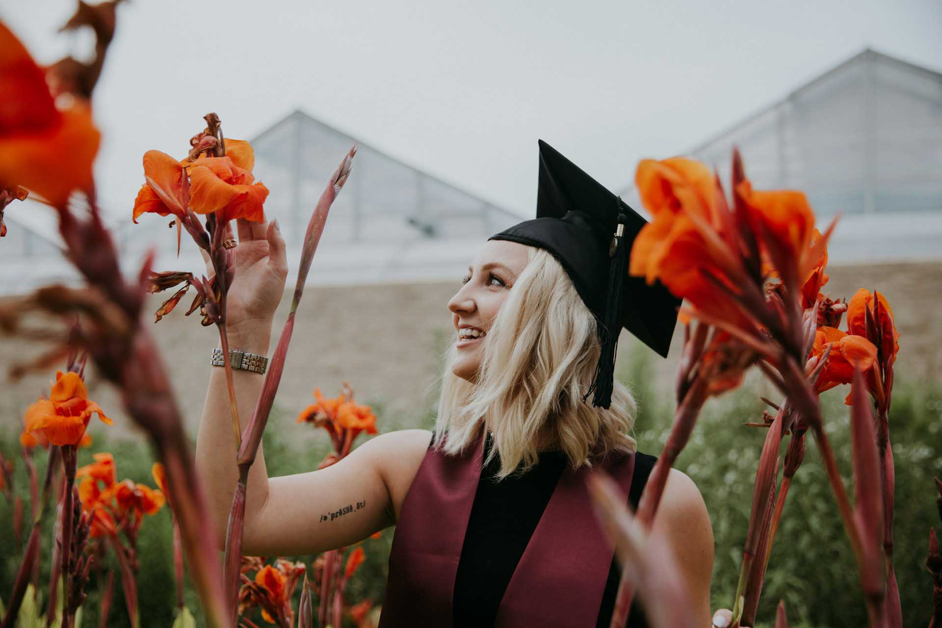 collage graduation flowers in orange county